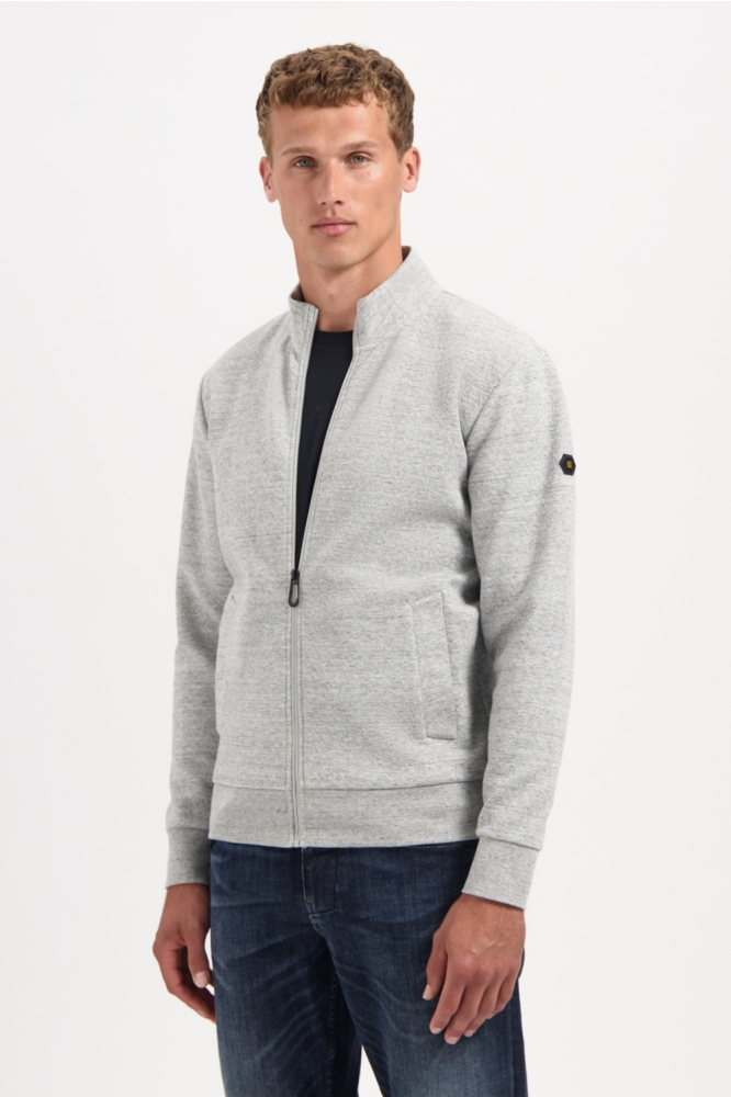 GESTRUCTUREERDE CARDIGAN 29100815 102 GREY MELANGE